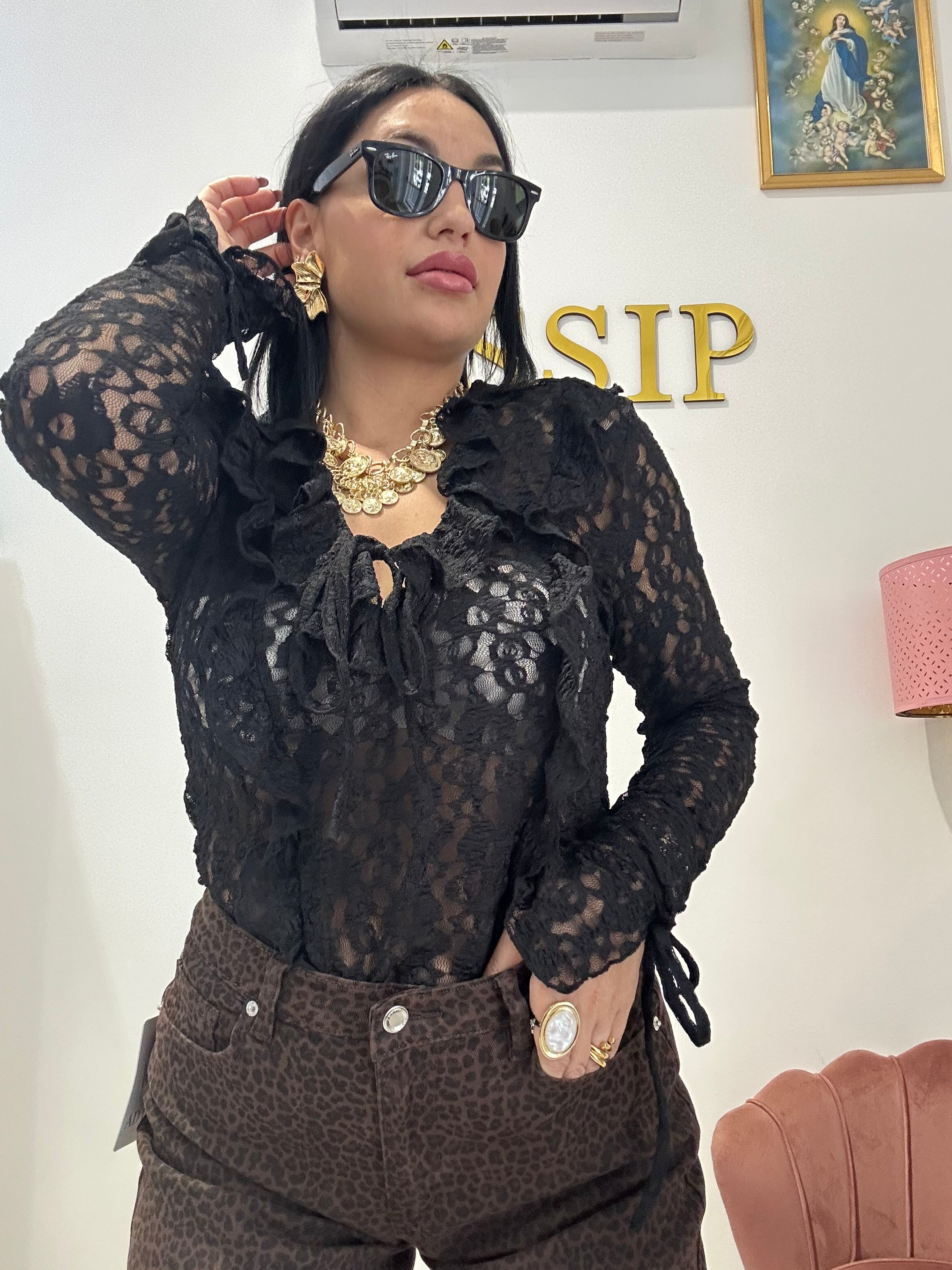 CAMICIA PIZZO LUCE