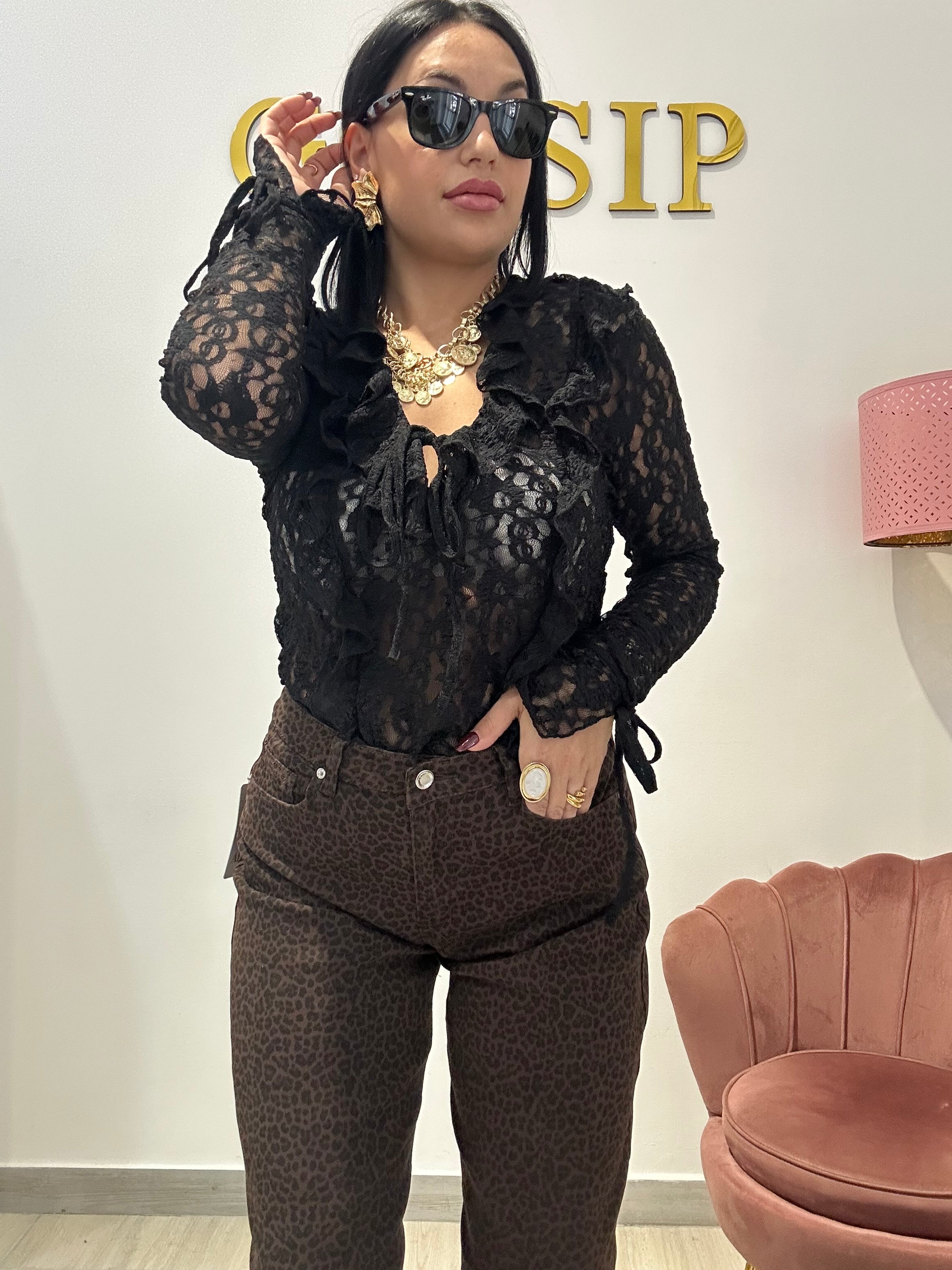 CAMICIA PIZZO LUCE